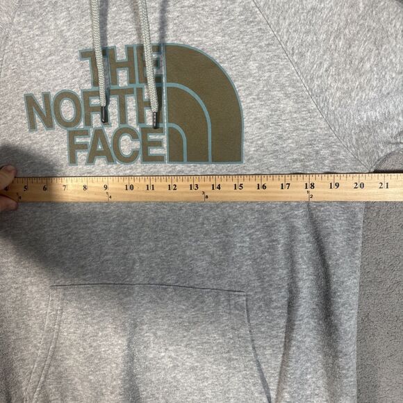 The North‎ Face Half Dome Pullover Hoodie Women’s Size M Grey Logo - Picture 5 of 12